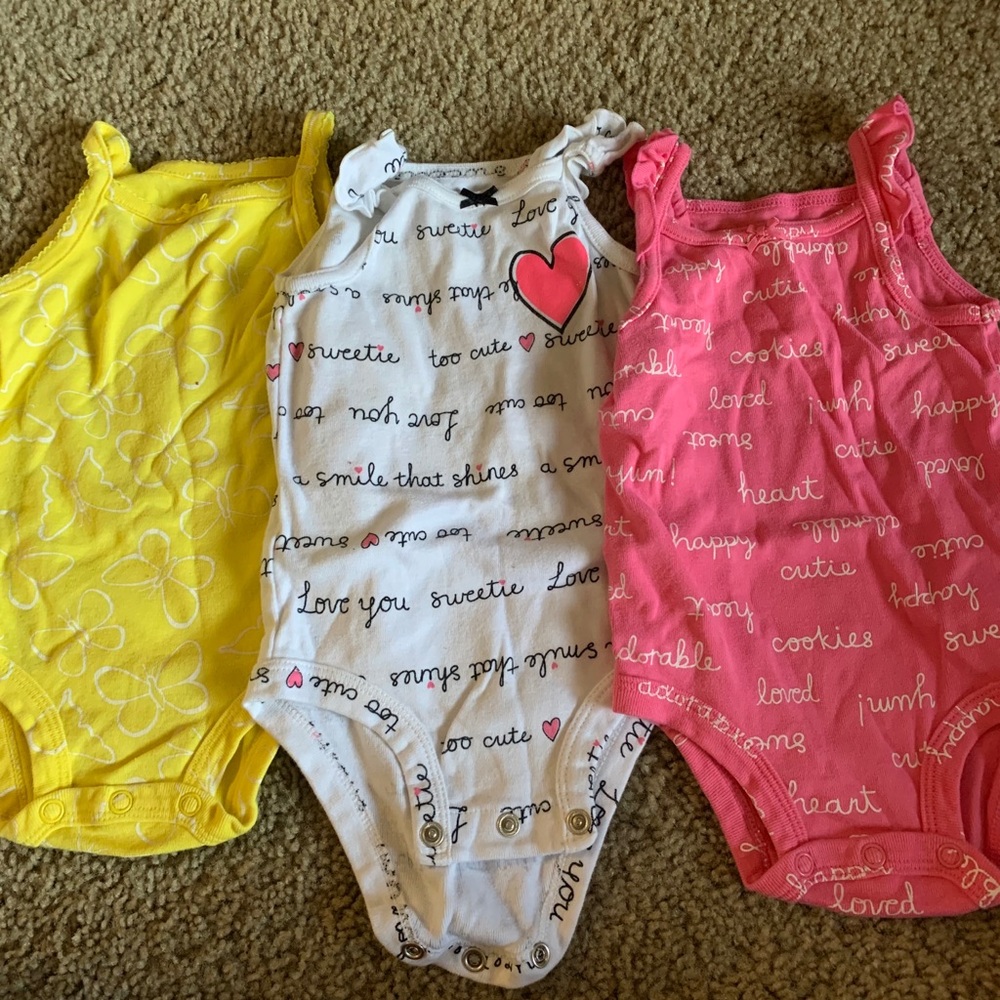 3-6 months tank top onesies